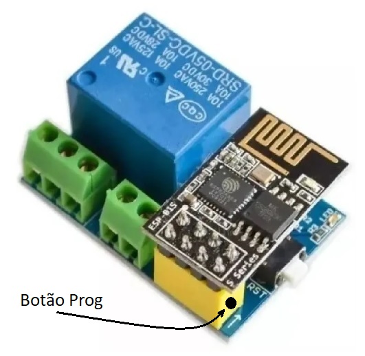Imagem de ESP-01 com Módulo Rele c/ Smart-IoT + Bot Prog